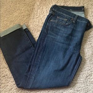 7 For all Mankind skinny crop size 32